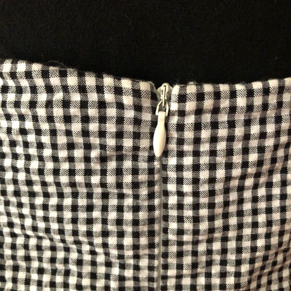 Gingham Black and White Mini Skirt - Picture 8 of 13